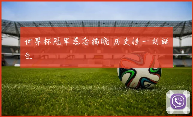 世界杯冠军悬念揭晓 历史性一刻诞生